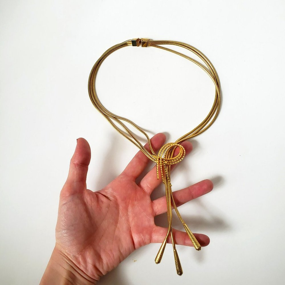 VTG Gold Toned Statement Necklace